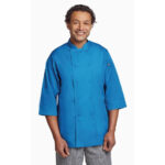 Chef Works Unisex Chefs Jacke Blau M – Bild 9