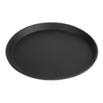 Cambro Camtread rundes rutschfestes Fiberglas Tablett schwarz 28cm – Bild 2