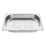 Vogue GN-Behälter Edelstahl 4cm GN1/2 gelocht – Bild 3