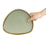 Olympia Kiln dreieckige Teller Moos 23cm (6 Stück) – Bild 8