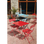 Bolero klappbare Terrassenstühle Stahl rot (2 Stück) – Bild 8