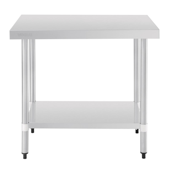 download_5yze-iq.jpg Vogue Edelstahl Arbeitstisch mit Regalboden 90 x 60cm – Bild 1