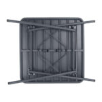 Bolero quadratischer Bistrotisch Stahl grau 70cm – Bild 4