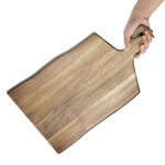 Olympia Servierbrett Akazienholz Wellenform 35,5 x 25cm – Bild 2
