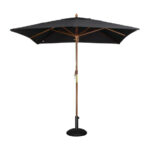 Bolero quadratischer Sonnenschirm schwarz 2,5m