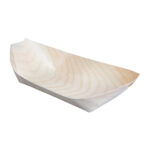 Fiesta Compostable biologisch abbaubare Holz-Schiffchen 19cm (100 Stück) – Bild 3