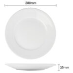 Olympia Athena runde Teller mit breitem Rand 28cm (6 Stück) – Bild 8