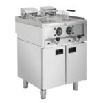 Buffalo 600 Serie freistehende Doppelbehälter-Elektrofritteuse 2x 8Ltr