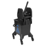 Jantex 20Ltr hoher Mopp-Eimer mit Wringer - Blaues Muster – Bild 3