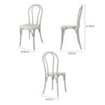 Bolero Soho Bentwood Style Resin Stühle Limewash (4 Stück) – Bild 5