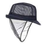 Trilby Hut mit Haarnetz dunkelblau Größe S – Bild 7
