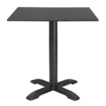 Bolero Mattschwarz Quadratische Tischplatte für draußen 700mm – Bild 5