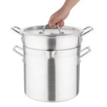 Vogue Doppelkochtopf aus Aluminium 28cm – Bild 5