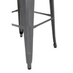 Bolero Bistro Stahlhocker Gun Metal Grey (4 Stück) – Bild 6