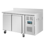 Polar Serie U 2-türiger Edelstahlgefrierschrank mit Spritzschutz 282Ltr – Bild 3