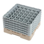 Cambro Gläserspülkorb beige mit 36 Fächern max Glashöhe 25,7cm – Bild 2