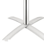 Bolero quadratischer klappbarer Tisch Edelstahl 1 Bein 60cm – Bild 3