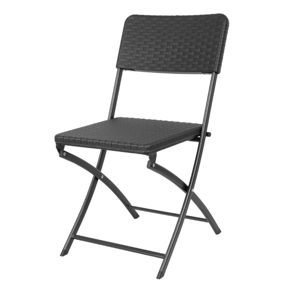 download_6r4w-ju.jpg Bolero Rattan Klappstuhl Schwarz (2 Stück) – Bild 1