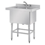 Vogue tiefer Spültisch 77cm lang – Bild 2