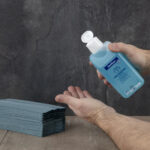 Jantex C-gefaltete Handtücher blau 1-lagig (12 Stück) – Bild 4