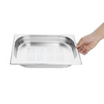 Vogue GN-Behälter Edelstahl 4cm GN1/2 gelocht – Bild 4