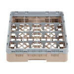 Cambro Gläserspülkorb beige mit 16 Fächern max Glashöhe 9,2cm