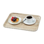 Cambro Madeira laminiertes Serviertablett helle Eiche 43cm – Bild 3