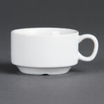 Olympia Whiteware stapelbare Espressotassen 85ml 3oz (12 Stück)