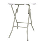 Bolero runder Klapptisch weiß 60cm Durchmesser, 73,5cm hoch – Bild 2