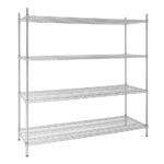 Vogue 4 Reihen Drahtregal-Kit 1830x610mm