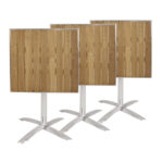 Bolero quadratischer klappbarer Tisch Eschenholz 1 Bein 60cm – Bild 8