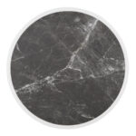 Bolero Fiberglas-Tischplatte, rund, dunkler Granit-Effekt, 580 mm – Bild 2