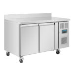 Polar Serie U 2-türiger Edelstahlgefrierschrank mit Spritzschutz 282Ltr – Bild 2