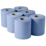 Jantex Handtuchrollen für Innenabrollung blau 2-lagig 120m (6 Stück) – Bild 2
