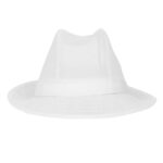 Trilby Hut mit Haarnetz weiß Größe M – Bild 2