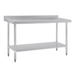Vogue Arbeitstisch mit Aufkantung und Regalboden 150 x 70cm – Bild 4