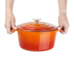 Vogue runder Schmortopf orange groß – Bild 6