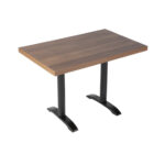 Bolero vorgebohrte rechteckige Tischplatte Rustic Oak 1100x700mm – Bild 7