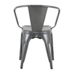 Bolero Bistro Curve Armlehnstühle Gunmetal (4 Stück) – Bild 4