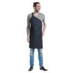 Chaud Devant Skew Latzschürze blauer Denim – Bild 2
