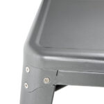 Bolero Bistro quadratischer Bistrotisch aus Stahl Grau 66cm – Bild 5