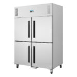 Polar Serie G Gefrierschrank Edelstahl mit geteilten Türen 1200L – Bild 5