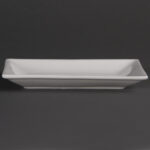 Olympia Whiteware rechteckige Servierteller 20 x 13cm (6 Stück)