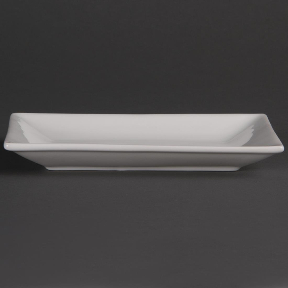 download_7v8x-9o.jpg Olympia Whiteware rechteckige Servierteller 20 x 13cm (6 Stück) – Bild 1