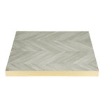 Bolero, vorgebohrte Tischplatte im Chevron-Design, 700 mm