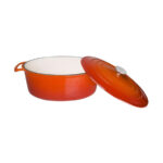 Vogue ovaler Schmortopf orange groß – Bild 4