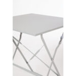 Bolero Perth Grau Gehweg Stil Stahl Tisch Quadratisch 600mm – Bild 4