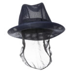 Trilby Hut mit Haarnetz dunkelblau Größe M – Bild 2