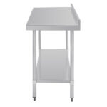 Vogue Edelstahl Arbeitstisch mit Aufkantung und Regalboden 180 x 60cm – Bild 8