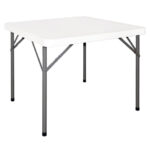 Bolero quadratischer Klapptisch weiß 86 x 86cn